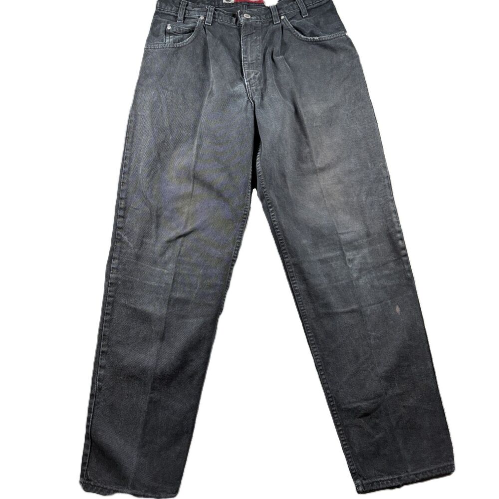 Levi's Men Jeans Vintage 90s Silvertab Loose Baggy Pleated Black 33x32 M293